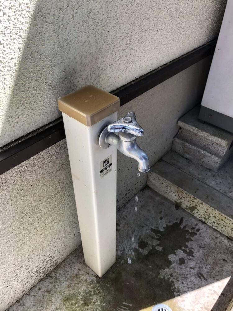 屋外単水栓交換