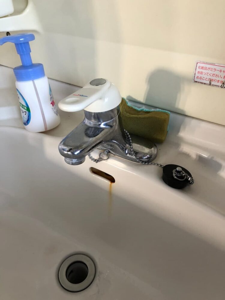 洗面蛇口交換